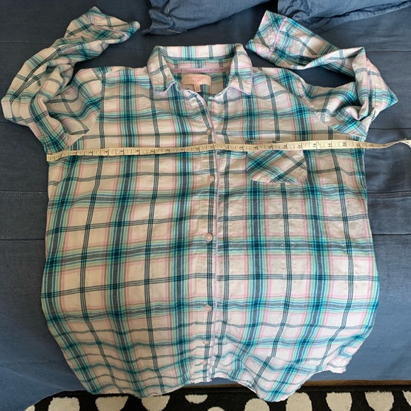 Donated Victoria’s Secret Flannel PJ Shirt🍭 - Picture 6 of 7